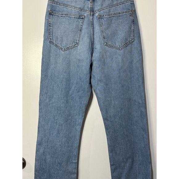 Madewell 90's Straight Leg High Rise Jeans Size 25 NWT Full Length Light Wash - Picture 8 of 11
